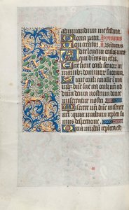 Księga godzin Korzystanie z Rouen: fol. 64v, ok. 1470. autorstwa Master of the Geneva Latini