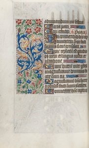 Księga godzin Korzystanie z Rouen: fol. 67v, ok. 1470. autorstwa Master of the Geneva Latini