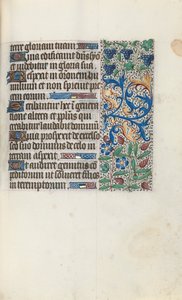 Księga godzin Korzystanie z Rouen: fol. 89r, ok. 1470. autorstwa Master of the Geneva Latini