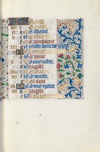 Księga godzin Korzystanie z Rouen: fol. 8r, ok. 1470. autorstwa Master of the Geneva Latini