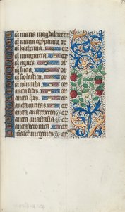 Księga godzin Korzystanie z Rouen: fol. 94r, ok. 1470. autorstwa Master of the Geneva Latini