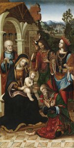 Pokłon Trzech Króli, ok. 1503-10 (olej na desce) autorstwa Master of the Glasgow Adoration