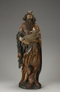 Jan Chrzciciel, ok. 1515 (drewno wapienne częściowo polichromowane) autorstwa Master of the Harburger Altar