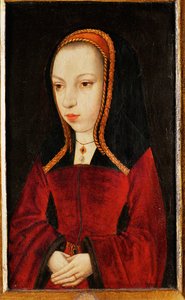 Małgorzata Austriacka, arcyksiężniczka, córka cesarza Maksymiliana I, guwernantka Niderlandów ... autorstwa Master of the Legend of St.Priest