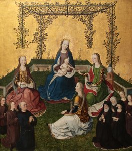 Madonna z Dzieciątkiem w altanie różanej, ok. 1470 r autorstwa Master of the Life of Virgin Mary