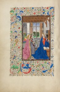 Zwiastowanie autorstwa Master of the Llangattock Hours