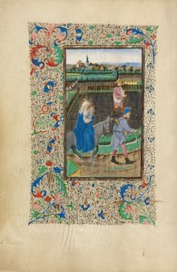 Ucieczka do Egiptu autorstwa Master of the Llangattock Hours