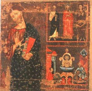 Św. Jan Ewangelista (tempera na panelu)