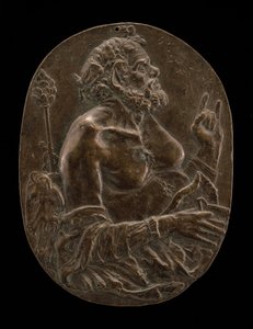 Satyr, koniec XV lub początek XVI wieku. autorstwa Master of the Martelli Mirror