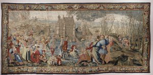Zima, z serii „Pory roku Lucasa”, ok. 1535 (wełna i jedwab) autorstwa Master of the Months of Lucas Master of the Months of Lucas
