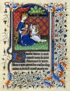 Koronowana Dziewica, c.1430-1440 autorstwa Master of the Munich Golden Legend