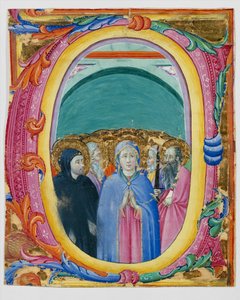 Wszystkich Świętych w inicjale E lub O, ca. 1430-40.
