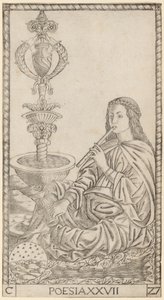 Poezja (poezja) autorstwa Master of the S Series Tarocchi
