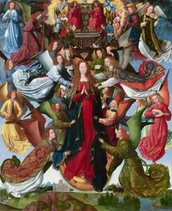 Maryja, Królowa Niebios autorstwa Master of the Saint Lucy Legend