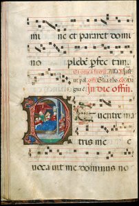 Folio z gradientu, koniec XV w. (atrament, tempera i złoto płatkowe na pergaminie) autorstwa Master of the Saluces Hours (attr. to)