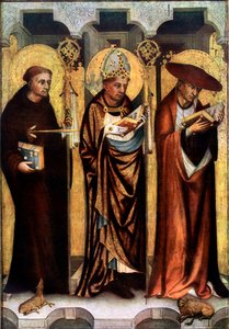 Św. Idziego, Św. Grzegorza i Św. Hieronima, ok. 1380 1955.