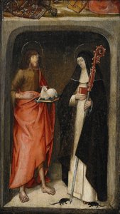 Św. Jan Chrzciciel i Św. Gertruda z Nivelles, 1480