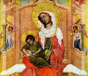 „Madonna Kladska”, fragment, ok. 1350 1955 r.