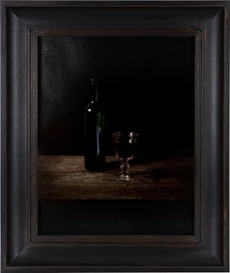 Ostatni posiłek w celi śmierci, Adolf Eichmann, 2012 (cyfrowy druk transferowy na pergaminie z koziej skóry) autorstwa Mat Collishaw