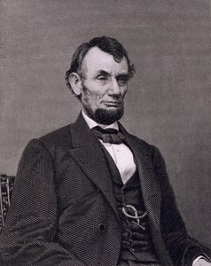 Abraham Lincoln, wygrawerowany na podstawie fotografii Williama G. Jackmana (rycina) autorstwa Mathew (after) Brady