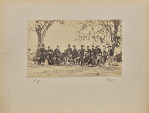 Burnside i pracownicy autorstwa Mathew B. Brady