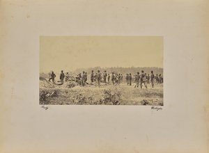Bateria kapitana Coopersa [sic] - 1 Pennsylvania B. [sic] przed P. autorstwa Mathew B. Brady