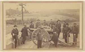 Generał Sherman i jego sztab przed Atlantą, 19 lipca 1864 autorstwa Mathew B. Brady