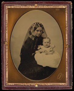 [Portret kobiety i dziecka] autorstwa Mathew B. Brady