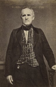 Sam Houston, ok. 1860-65 (srebrodruk albumowy) autorstwa Mathew B. Brady