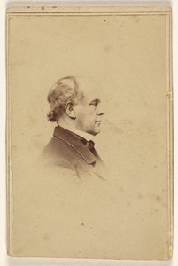 [Niezidentyfikowany mężczyzna z profilu, wydrukowany w stylu winiety] autorstwa Mathew B. Brady