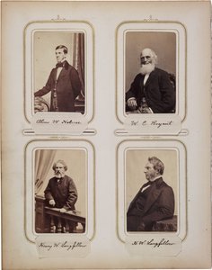 Album 200 cartes de visite, większość autorstwa Brady 1865 ok. autorstwa Mathew B. Brady