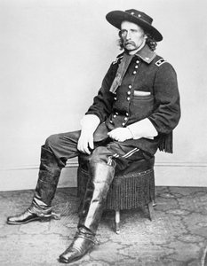 Generał George A. Custer (zdjęcie czarno-białe)