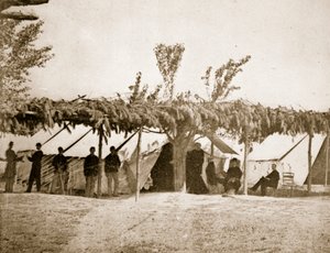 Szpital ogólny, City Point, 1861-65 autorstwa Mathew B. Brady