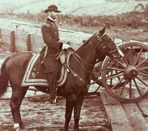 Generał William T. Sherman (1820-91) w Atlancie, GA (zdjęcie czarno-białe) autorstwa Mathew Brady