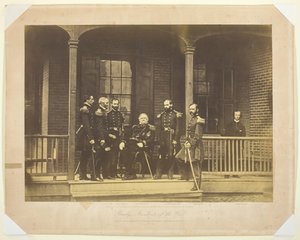 Generał porucznik Scott, naczelny generał armii i sztabów USA, 1861. autorstwa Mathew Brady