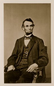 Portret Abrahama Lincolna (1809-65) (zdjęcie bw)