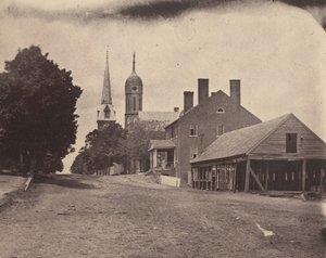 Szpital Drugiego Korpusu, Waszyngton, D.C., ca. 1863. autorstwa Mathew Brady