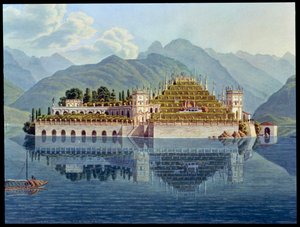 Ogrody tarasowe, Isola Bella, Jezioro Maggiore, Włochy, 1819