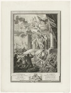Łaskawość cesarza Józefa II dla protestantów, 1783 La Clemence de Joseph II (tytuł na obiekcie) autorstwa Mathias de Sallieth