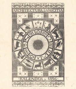 Kalendarz okładkowy 1896 autorstwa Mathieu Lauweriks