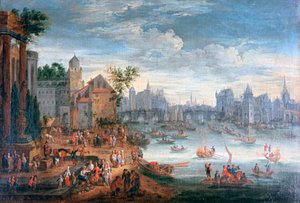 „Sekwana, Paryż”, XVII wiek autorstwa Mathieu Schoewaerdts