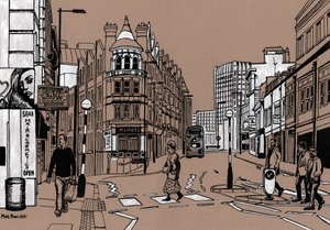 Croydon High Street, 2016 r. autorstwa Matt Bannister
