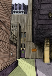 Hopton Street, SE1, 2015 (ołówek, cyfrowy)