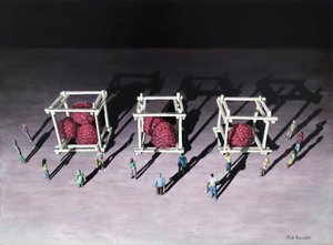 Więcej niż jeden, 2021 (akryl na panelu)