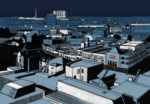 Mystery Power Cut, 2016 (tusz akrylowy, cyfrowy)