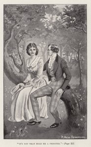 Ilustracja do książki "The Adventures of Mr Verdant Green, An Oxford Freshman" (litografia) autorstwa Matt Bede Hewerdine