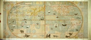 Kunyu Wanguo Quantu Mapa niezliczonych krajów świata, 1602. autorstwa Matteo Ricci