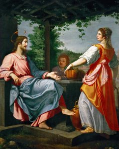 Jezus i Samarytanka - Barok: Chrystus i Samarytanka Rosselli, Matteo (1578-1650), ok. 201 1620. Olej na płótnie, 241x194. Muzeum Historii Sztuki, Wiedeń
