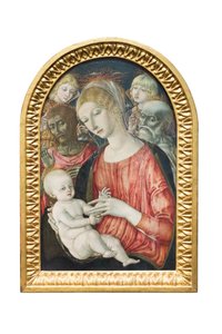 Madonna z Dzieciątkiem z aniołami, św. Jan Chrzciciel i św. Hieronim autorstwa Matteo di (c.1430 95) Giovanni