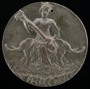 Męstwo trzymające złamaną kolumnę [rewers], 1446.